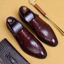 Load image into Gallery viewer, Luxury Pattern Genuine Leather Formal Dress Man Monk Strap Shoes