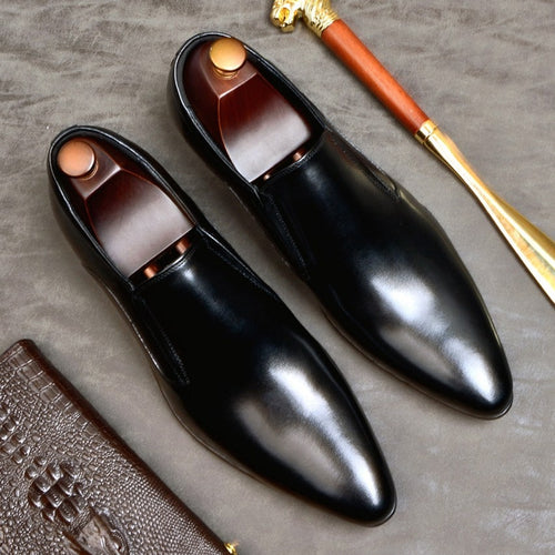 Classic Designer Genuine Leather Formal Dress Men's Shoes