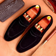 Load image into Gallery viewer, Basic Designer Cow Suede Leather Men's Formal Dress Shoes Italian