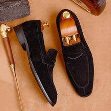 Load image into Gallery viewer, Basic Designer Cow Suede Leather Men's Formal Dress Shoes Italian