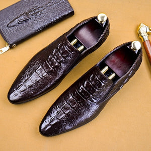 Luxury Designer Genuine Leather Formal Dress Men's Shoes